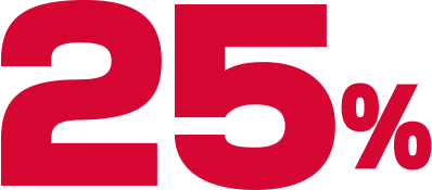 25%